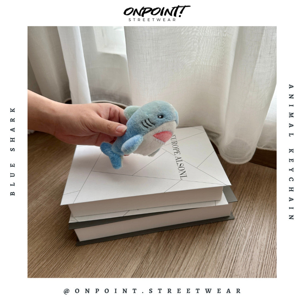 Gantungan Kunci Boneka Lucu Teddy Dinosaurus Shark Sheep Plush Keychain Premium Ganci Bagcharm