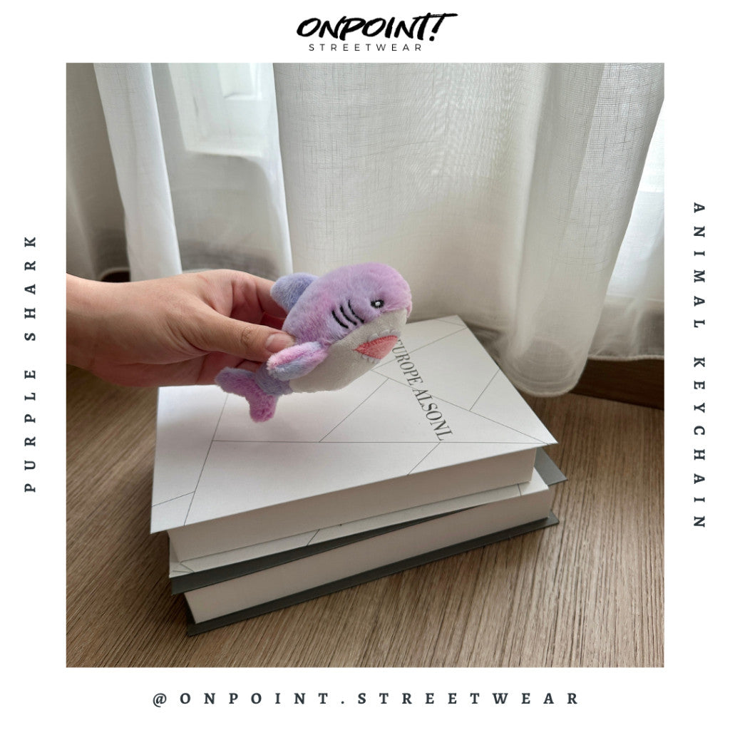 Gantungan Kunci Boneka Lucu Teddy Dinosaurus Shark Sheep Plush Keychain Premium Ganci Bagcharm