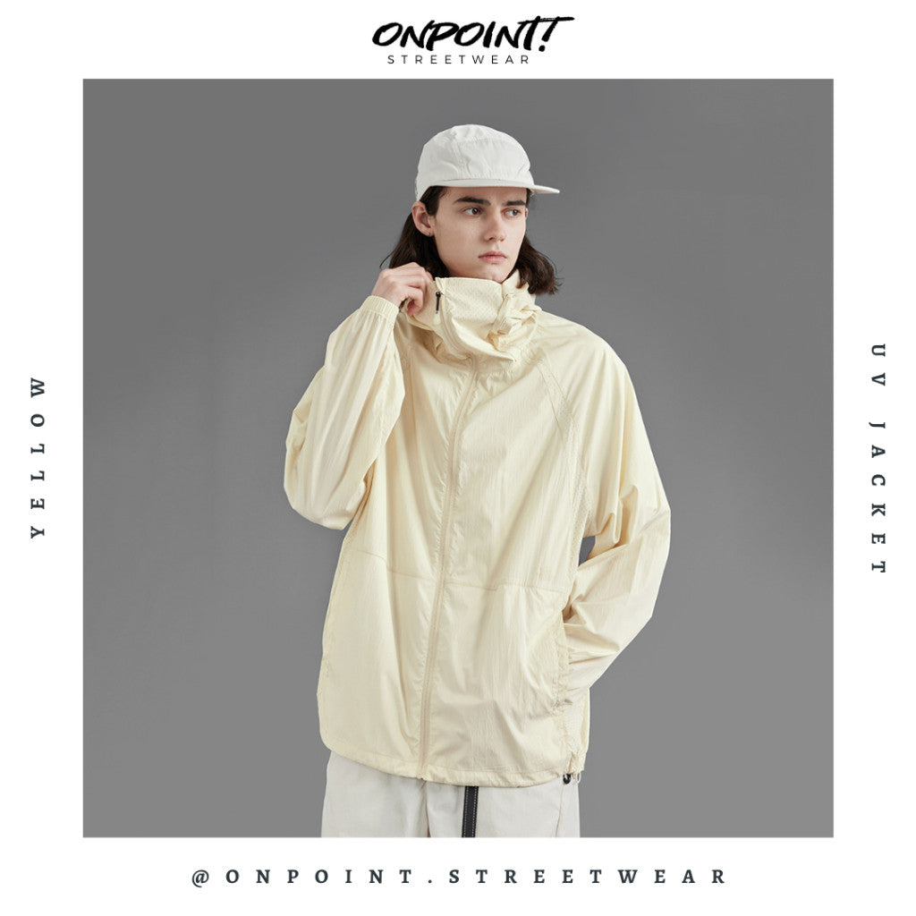 UV Jacket - jaket olahraga pria dewasa aktivitas outdoor jaket oversize unisex gaya korea streetwear hypebeast oversize jumbo sablon
