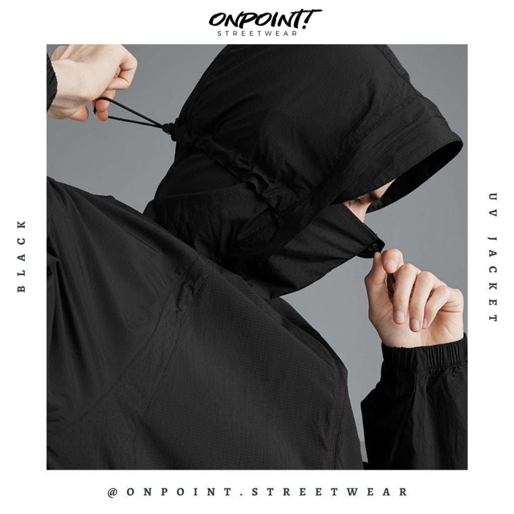 UV Jacket - jaket olahraga pria dewasa aktivitas outdoor jaket oversize unisex gaya korea streetwear hypebeast oversize jumbo sablon