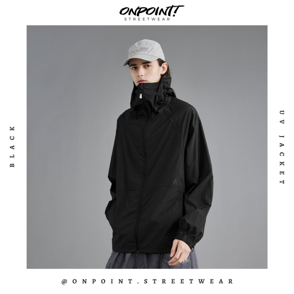 UV Jacket - jaket olahraga pria dewasa aktivitas outdoor jaket oversize unisex gaya korea streetwear hypebeast oversize jumbo sablon